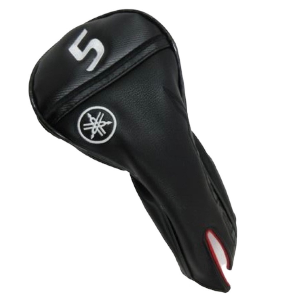 NEW Yamaha RMX VD Fairway 5W Black Faux Leather & Logo Embroidered Headcover.‎